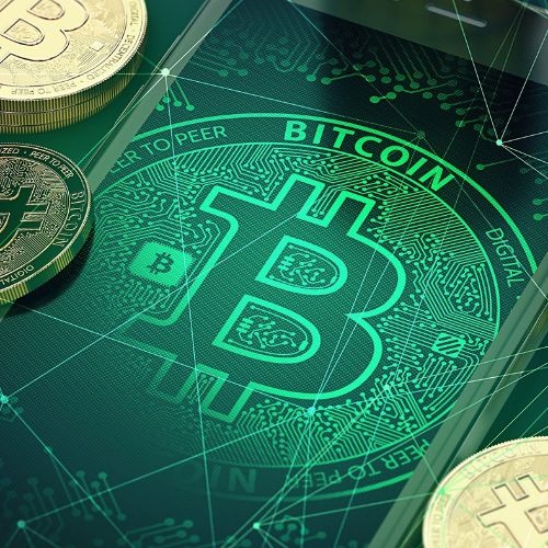 imagem de uma moeda criptomoeda