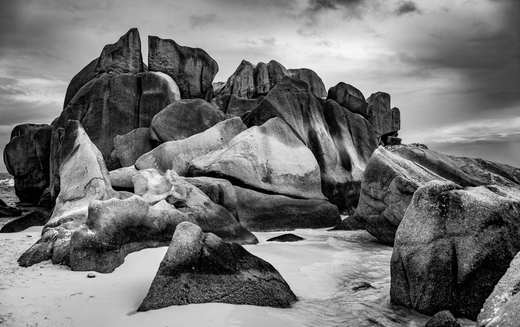 Rocks La Digue Seychelles Seychellen