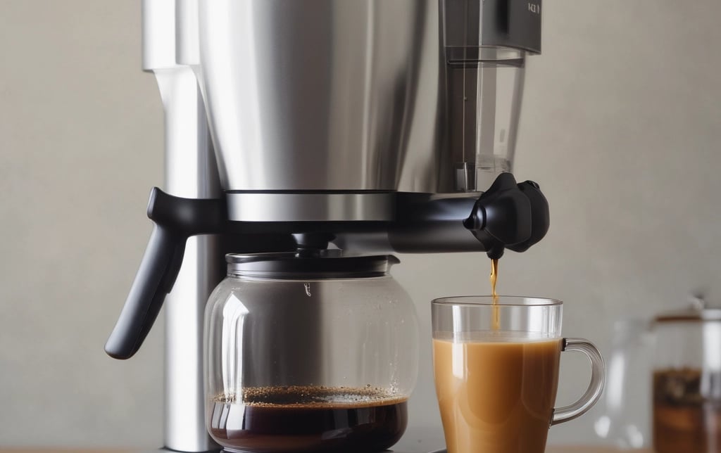 a close up of a juicer on a table