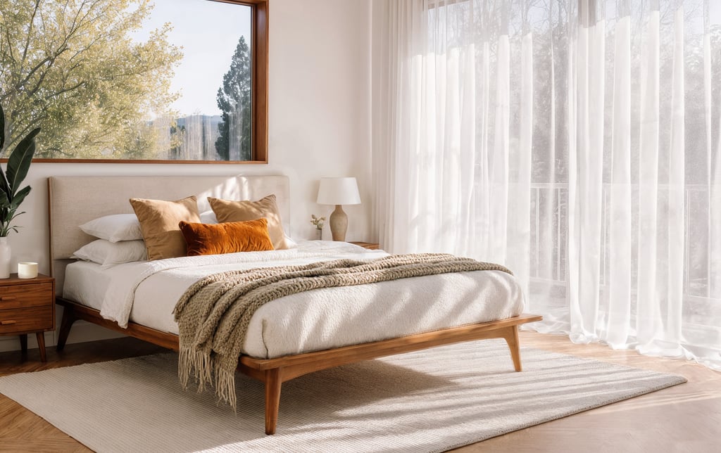 dormitorio mid century