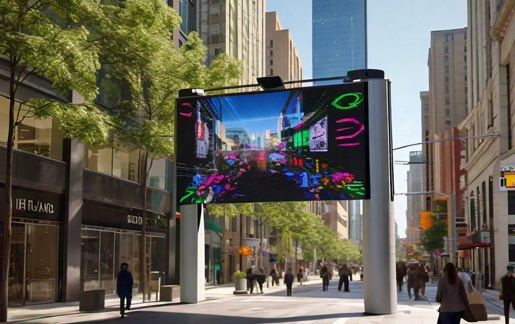 outdoor advertising screens prices