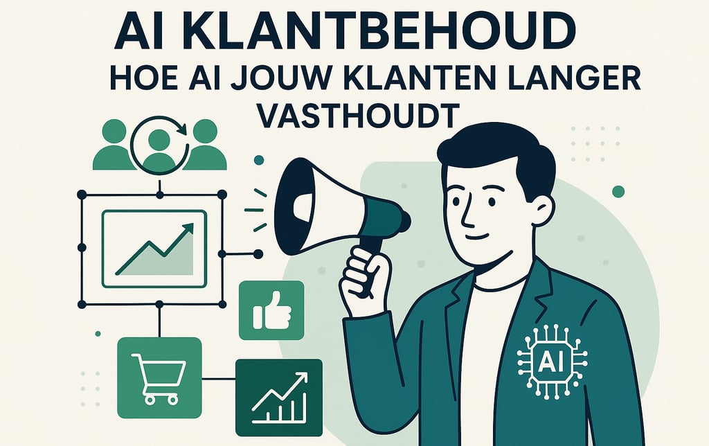 Infographic over AI klantbehoud