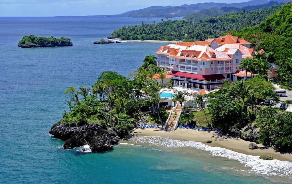 Bahia Principe Grand Samana cliffside resort and private beach, Dominican Republic.