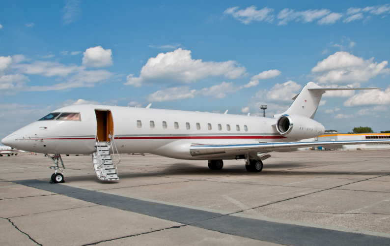 Bombardier Global Express waiting for it's next private charter