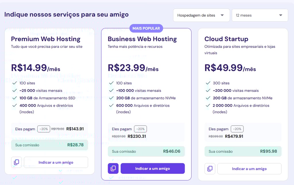 hostinger o melhor custo-benefício