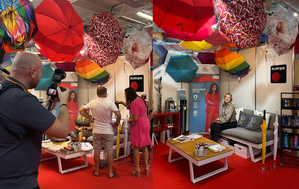 Impressions of our "Doppler Umbrella" Booth for Gift & Home trade show in the RDS Dublin.