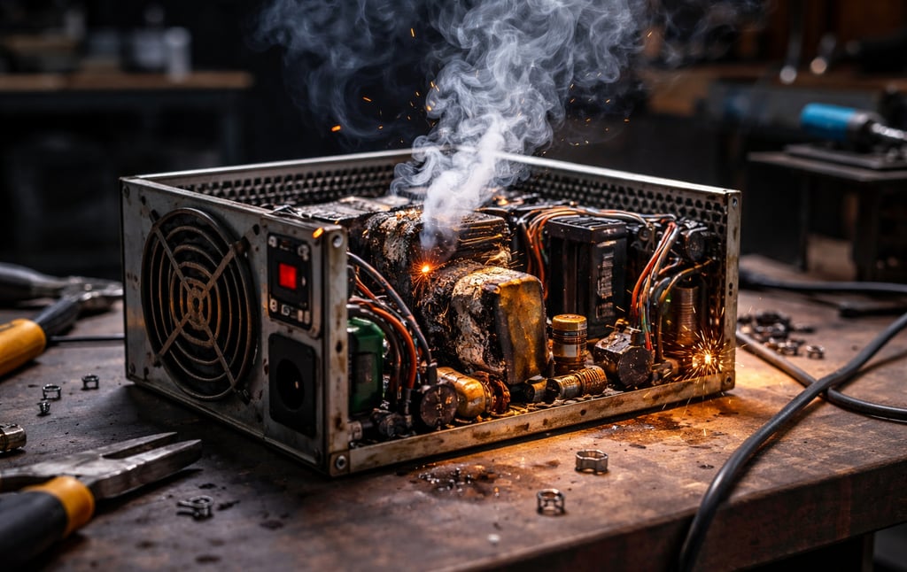 fonte do pc com defeito