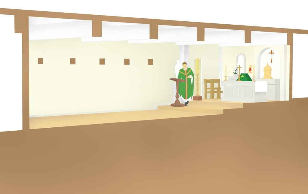 Section of the Chapel of St Francis Retreat Centre
