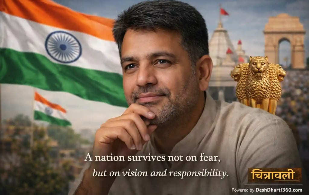 A thoughtful Indian citizen stands for conscience, responsibility, and vision proving India’s future is built on unity, 