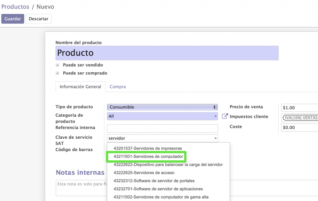 producto