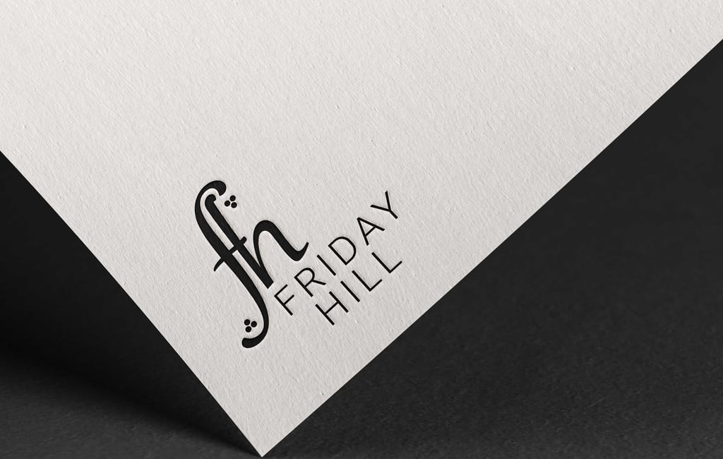 a black and white logo design