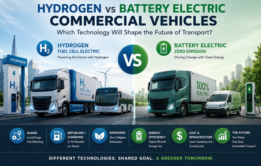 Hydrogen vs Battery Electric Vehicles comparison
