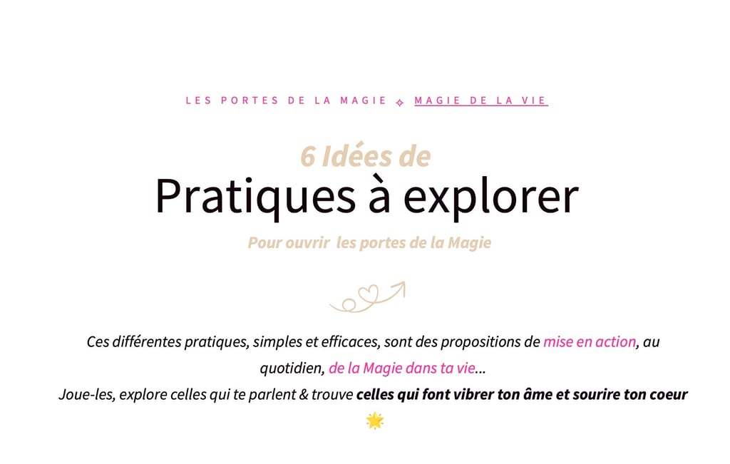 6 idées de pratiques a explorer