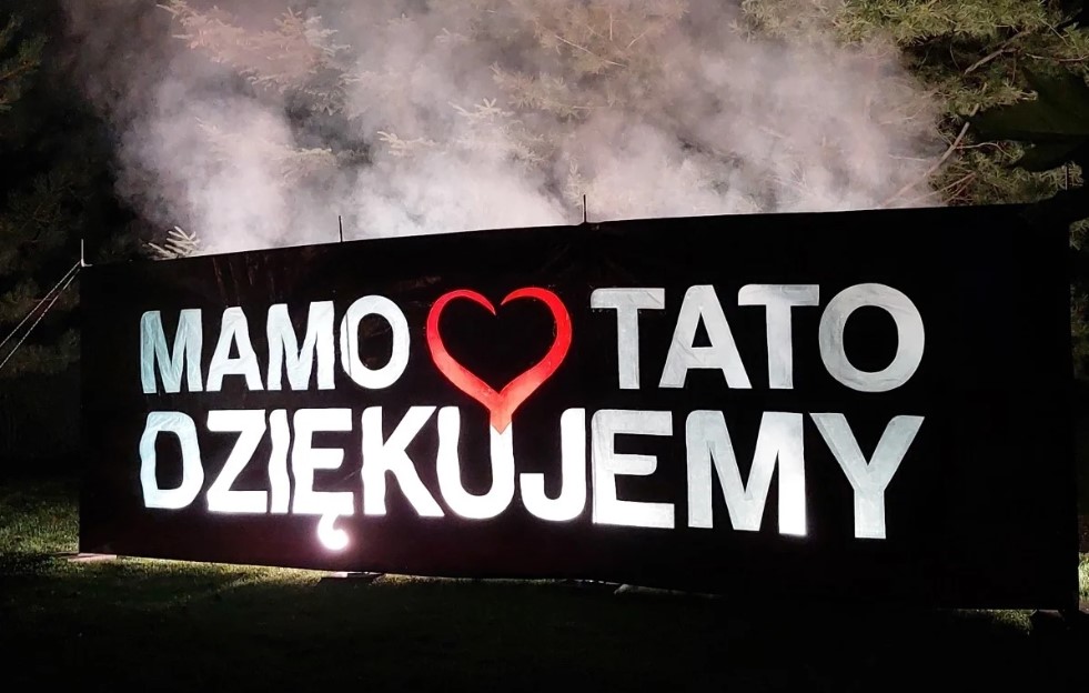 dziękujemy rodzicom pirofolie race morskie stroboskopy