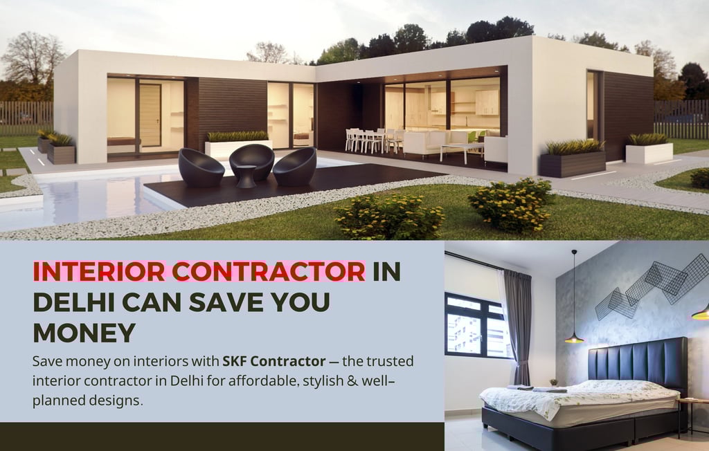 How interior contractor in Delhi can save you money