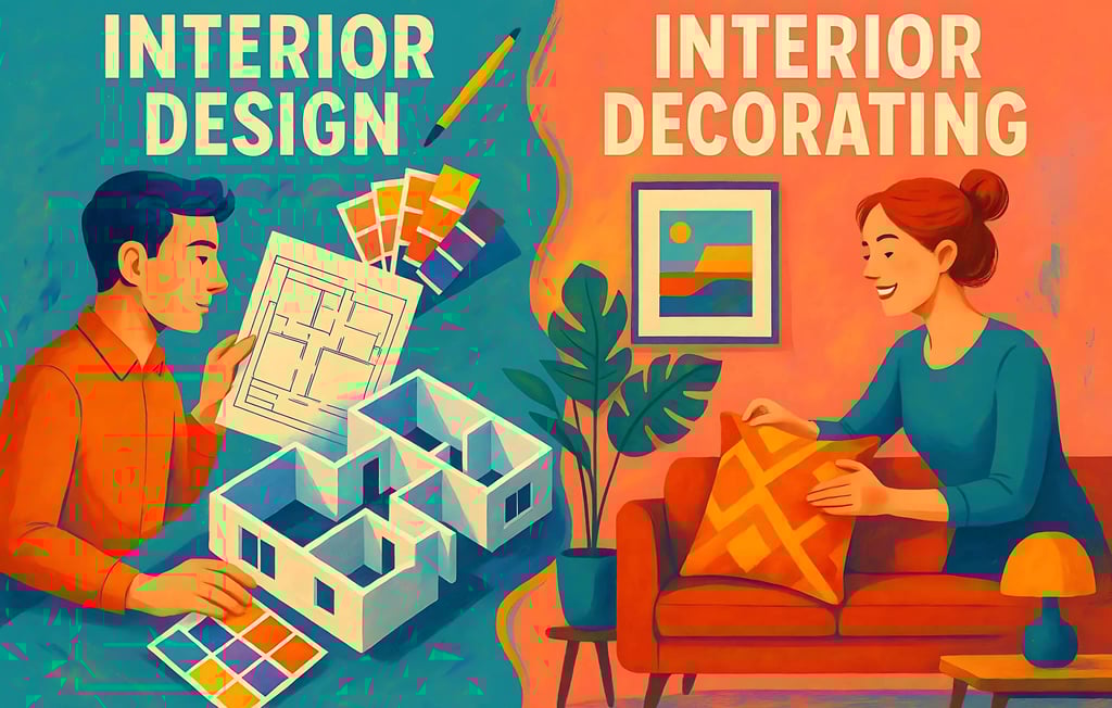 Interior Design vs. Interior Decorating