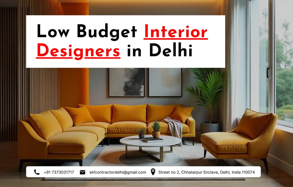 Low Budget Interior Designers in Delhi