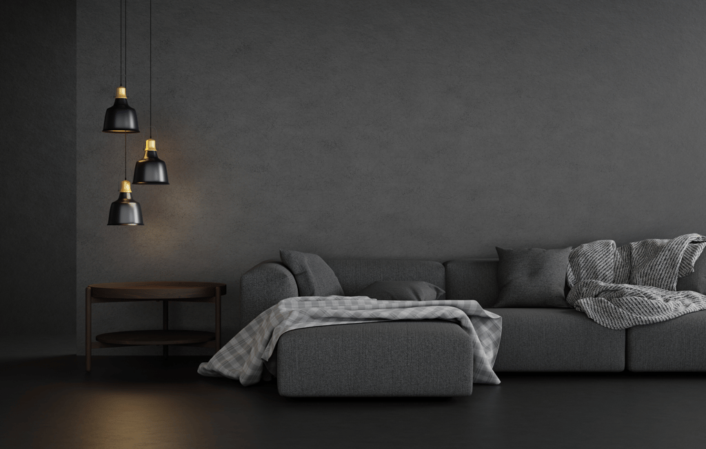 Black and Grey Wall Colour