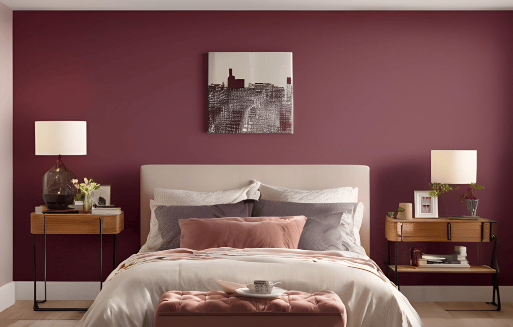 Wine-Color Wall Paint