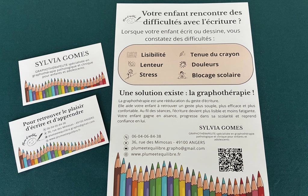 nouvelles cartes de visite et flyers