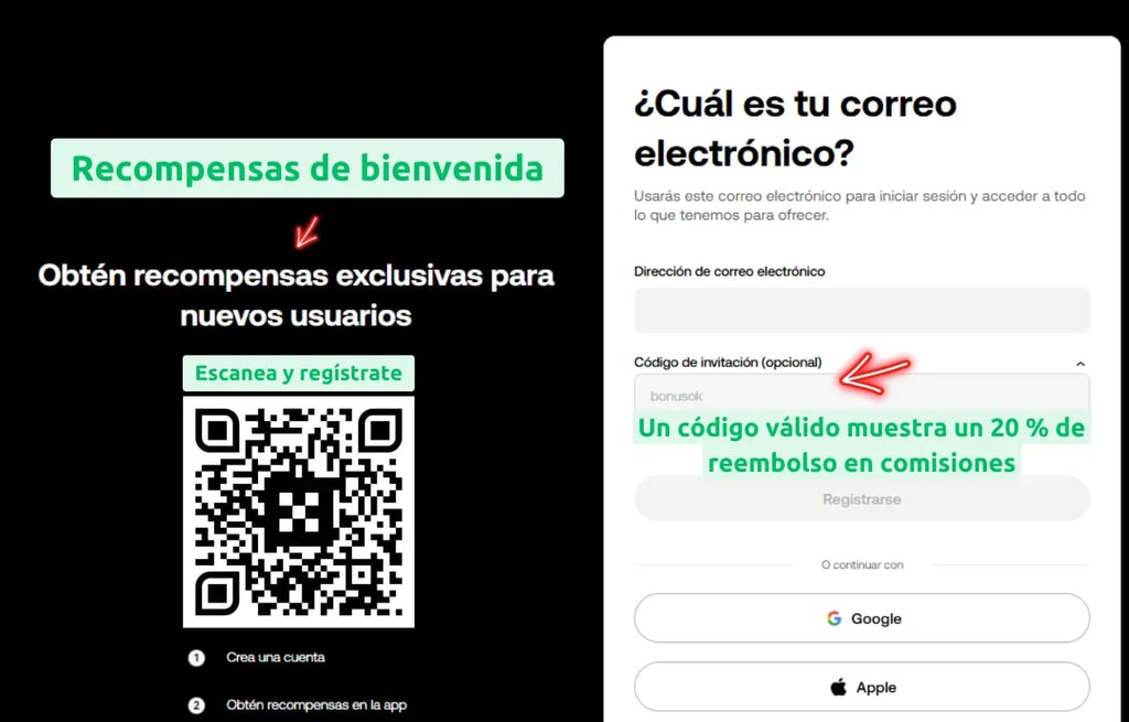 Registro en OKX con código BONUSOK para obtener recompensas de bienvenida exclusivas