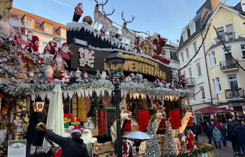 Extremely festive Christmas square Baden Baden