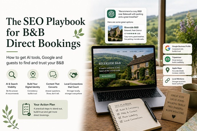 SEO playbook for B&B bookings with AI and local search visibility