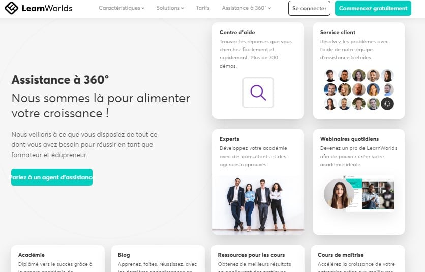 LearnWorlds LMS ressources d'aide