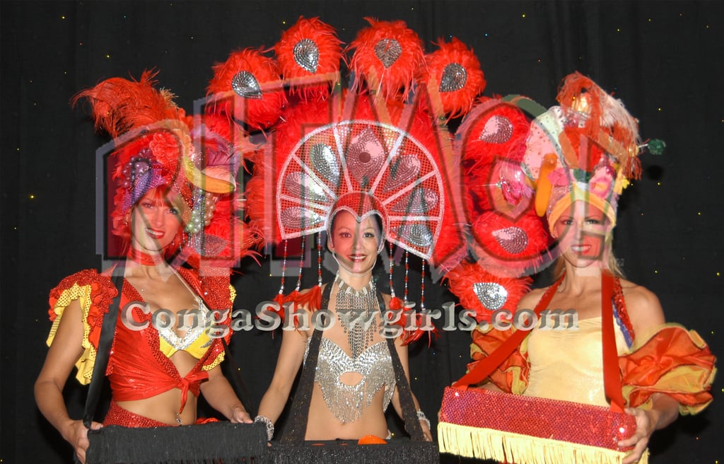 Conga Showgirls cigar bar strolling entertainment Miami Boca Raton Palm Beach Florida