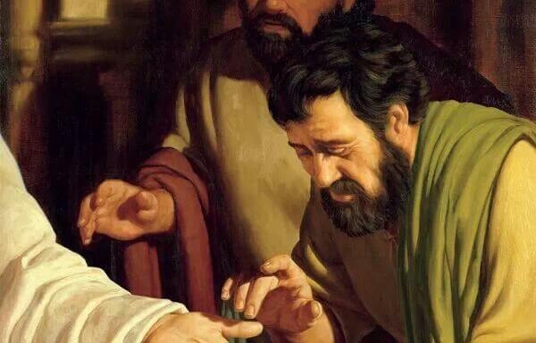 "Reach hither thy finger, and behold my hands; and reach hither thy hand, ...(John 20:27)