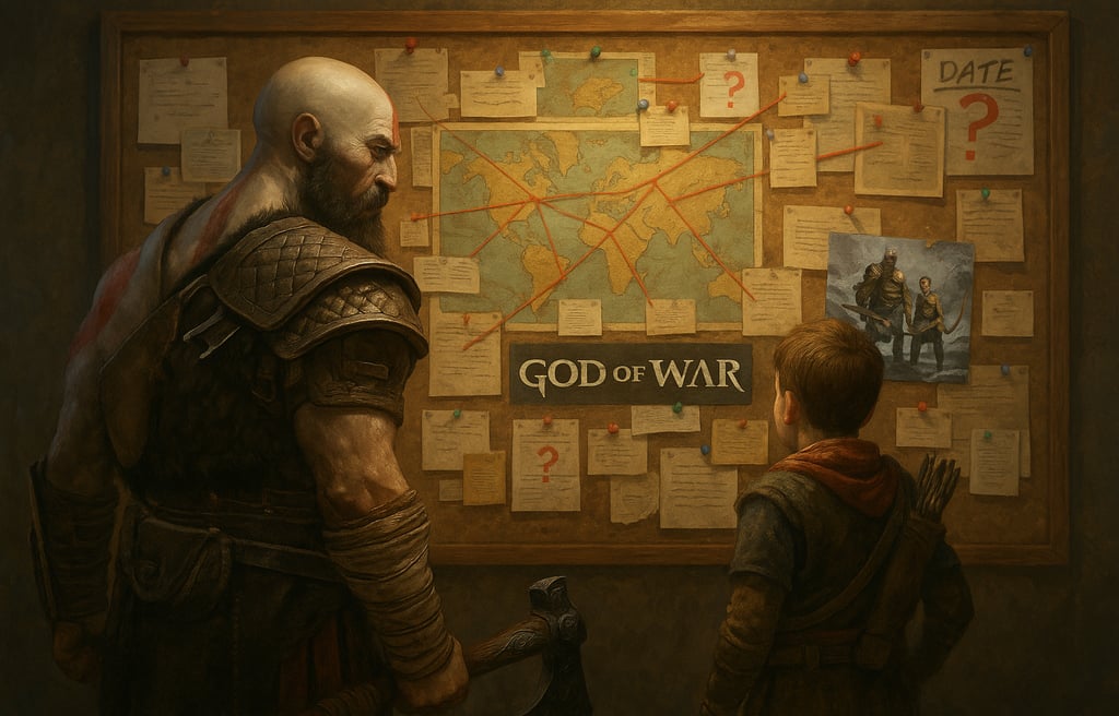 Kratos e Atreus traçam o futuro de God of War.