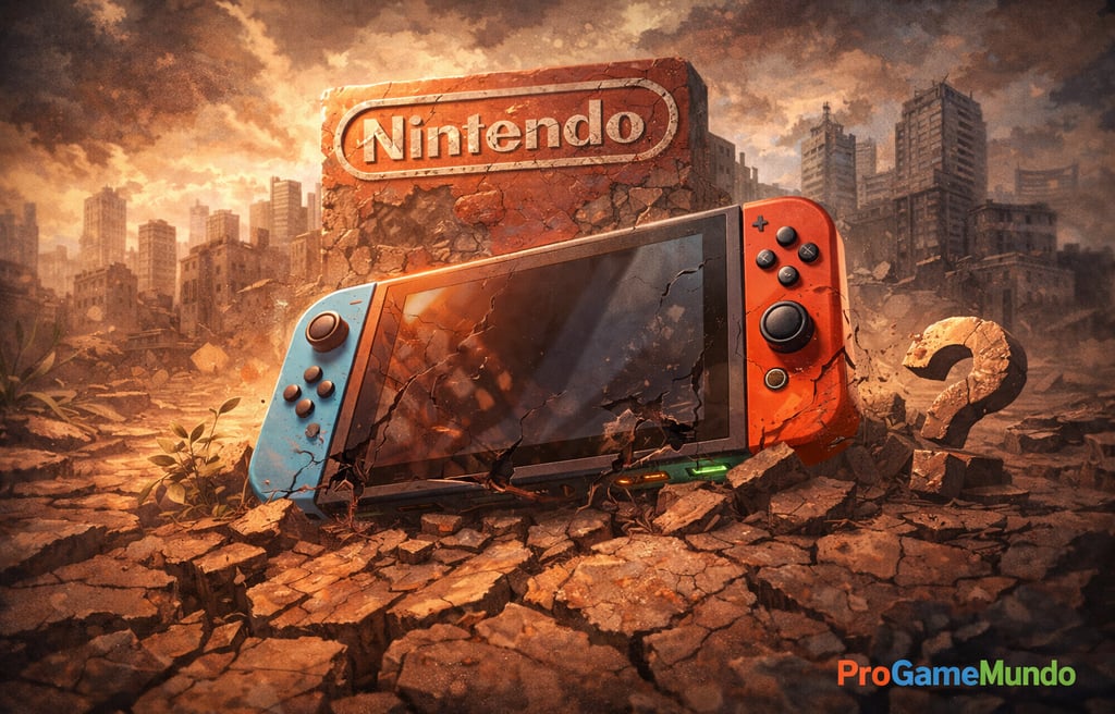 Console híbrido em ruínas simboliza crise de valor no ecossistema Switch 2