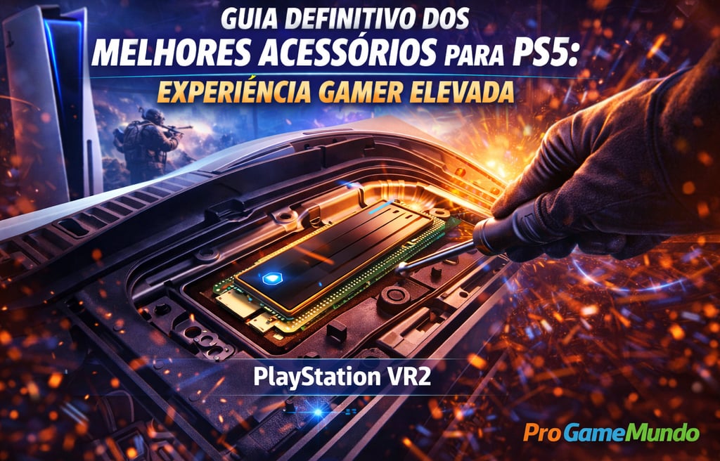Instalação de SSD M.2 no PlayStation 5 para expansão de armazenamento.