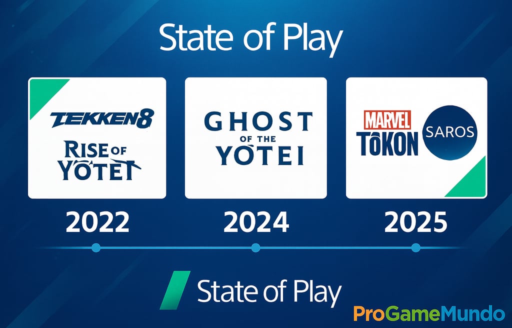 Linha do tempo dos States of Play 2022–2025