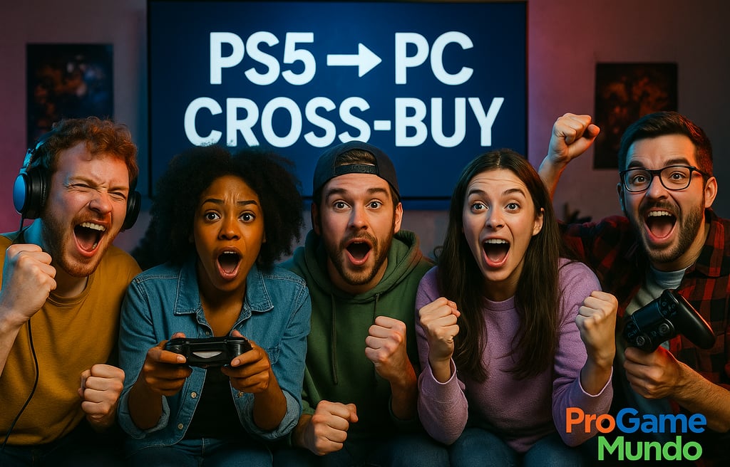 A imagem representa a reação mista da comunidade gamer ao anúncio do Cross-Buy