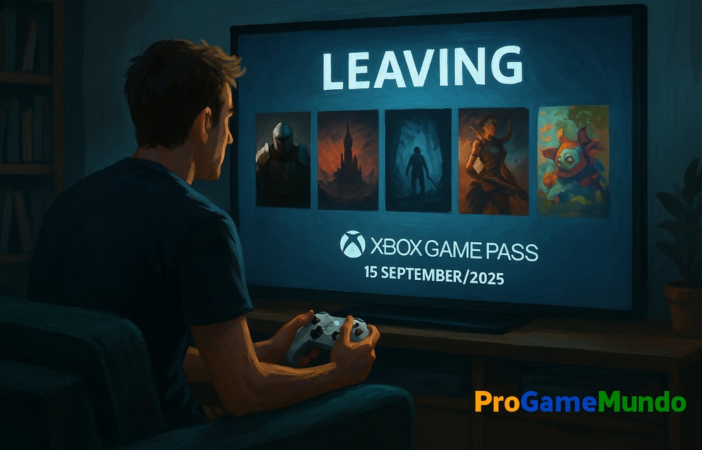 Jogador observa jogos deixando o Xbox Game Pass em setembro de 2025.