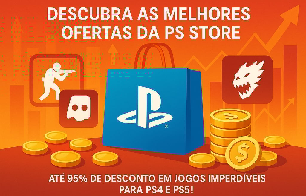Até 95% de desconto em jogos imperdíveis para PS4 e PS5!