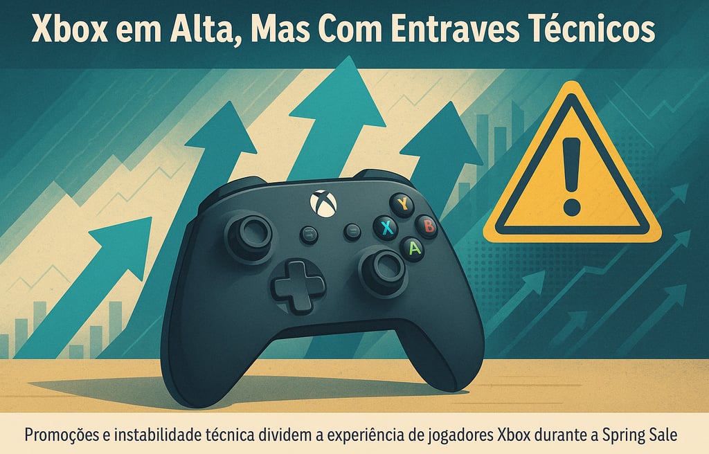 Promoções e instabilidade técnica dividem a experiência de jogadores Xbox durante a Spring Sale.