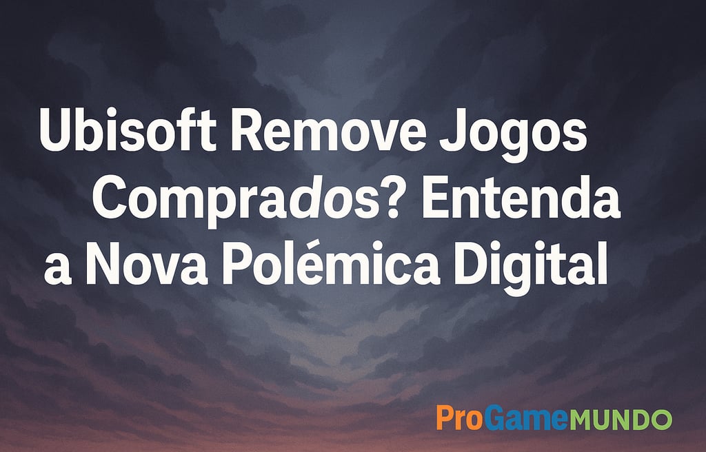 Título do artigo sobre nuvens dramáticas com céu escuro e marca ProGameMundo.