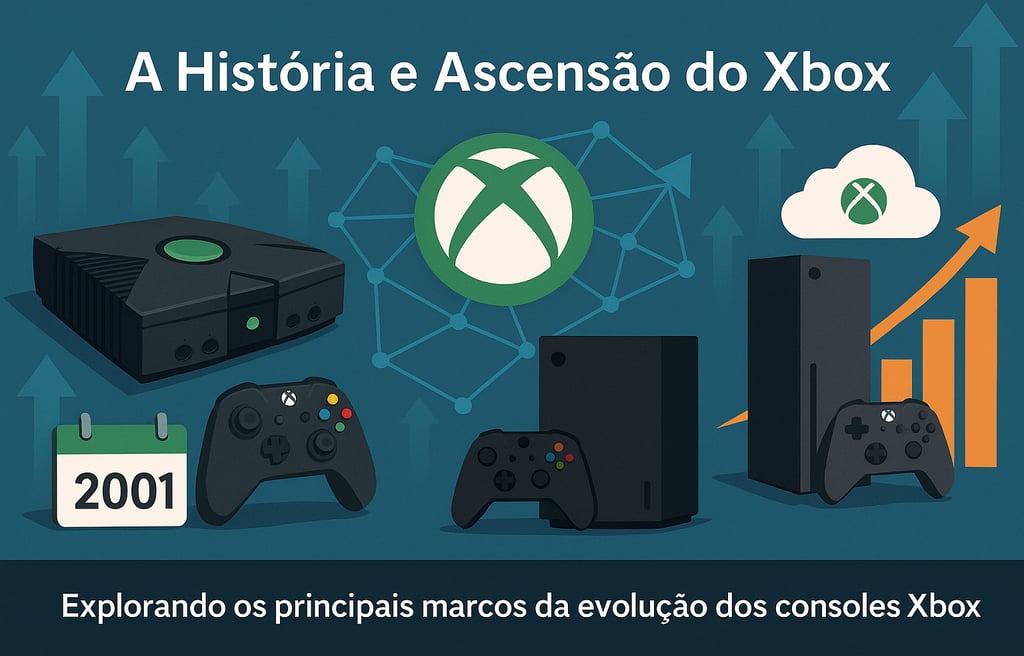 Explorando os principais marcos da evolução dos consoles Xbox.