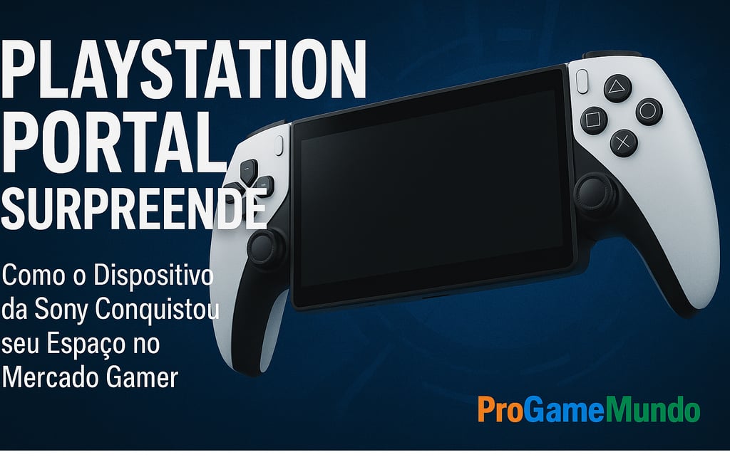 Banner horizontal com o PlayStation Portal em destaque e título do artigo