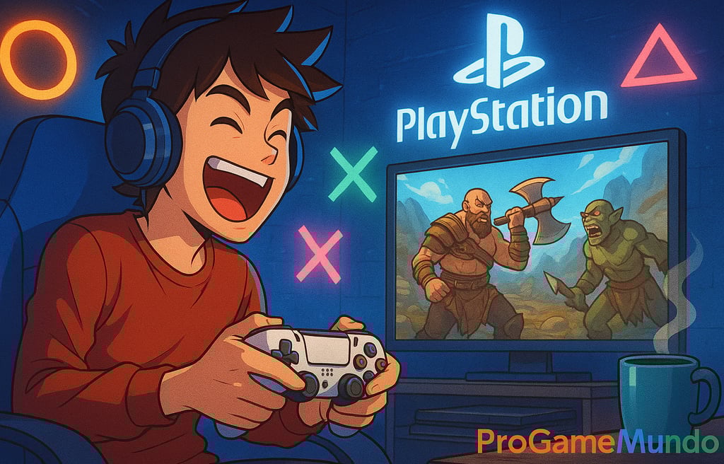 a man playing video games on a video game