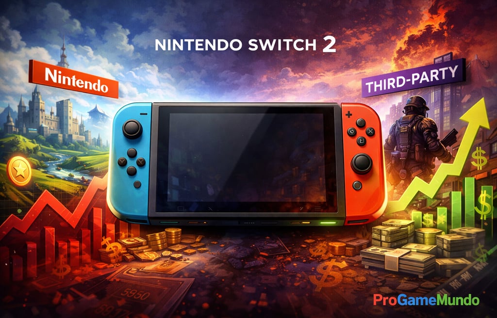 Nintendo Switch 2 entre gráficos de preço e disputa com jogos third-party