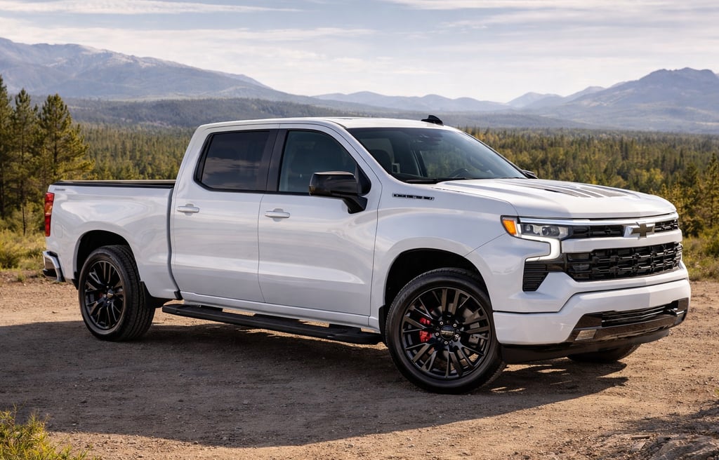 Chevrolet Silverado HD 2026 com pacote Stars & Steel em versão branca