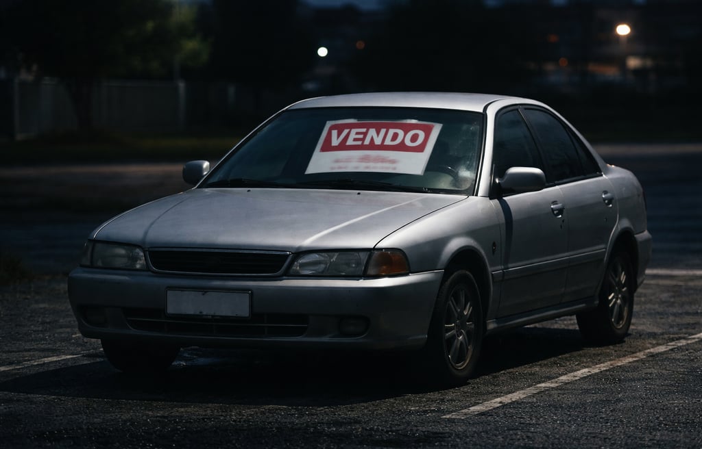 golpe carro barato com veículo usado em anúncio suspeito à noite