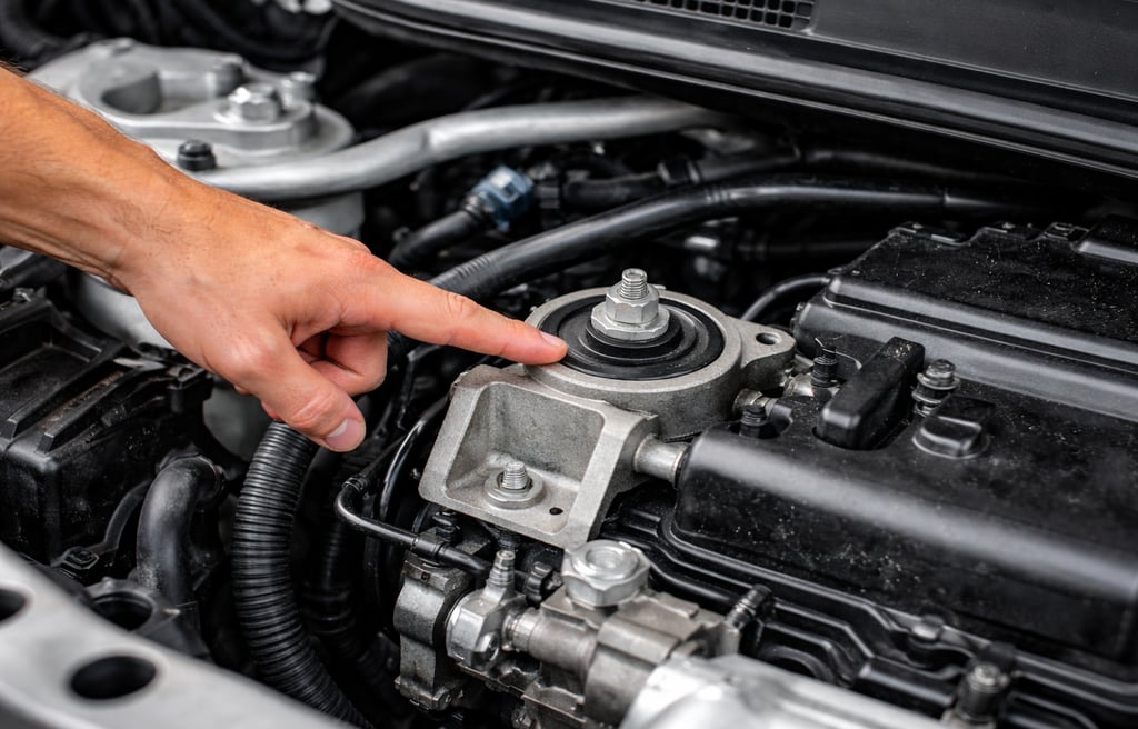 o que é coxim do motor no carro e onde fica a peça no motor
