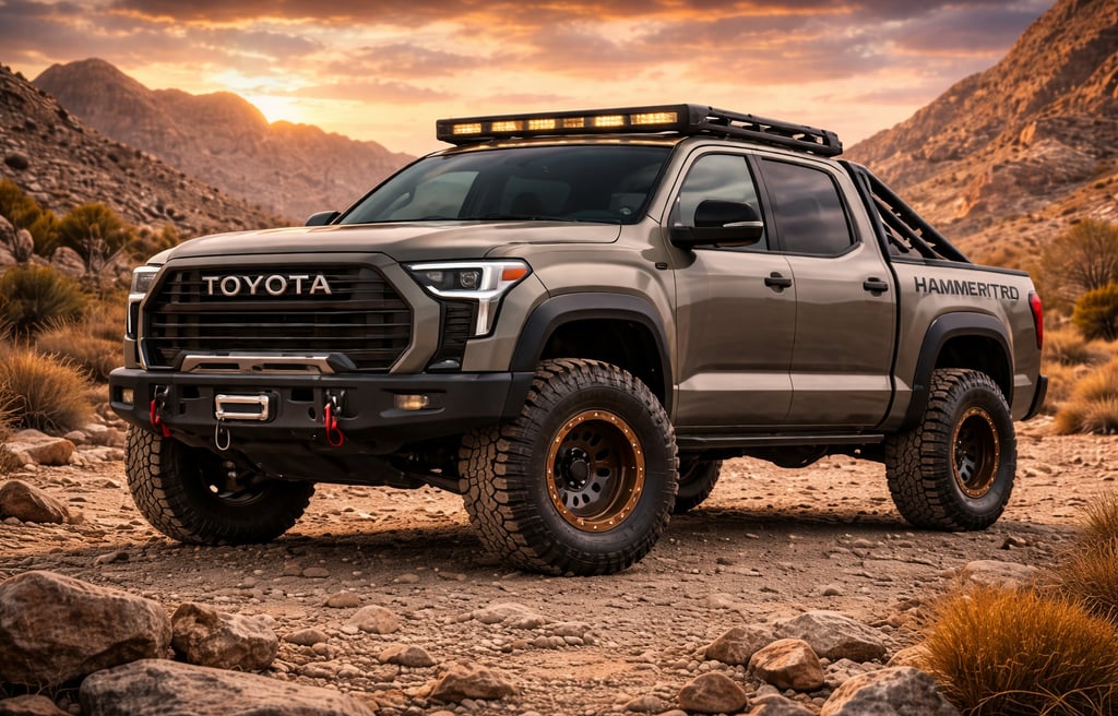 Toyota TRD Hammer picape off-road extrema pronta para desafiar a Raptor em terreno difícil