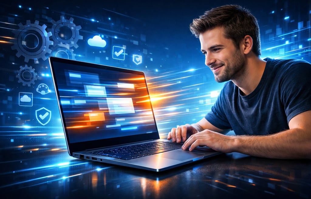 notebook rapido moderno