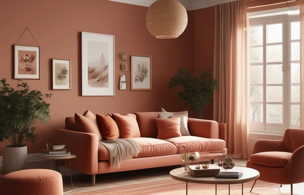 a living room filled with furniture and a fire place