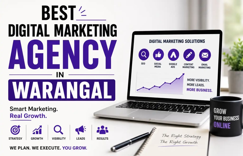 Grow your business faster with the best digital marketing agency in Warangal